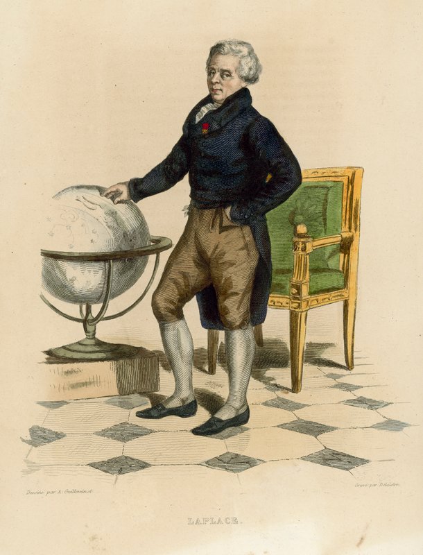 Laplace (gravação a cores) de French School