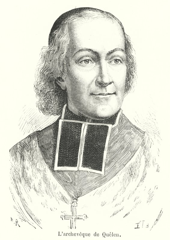 O arcebispo de Quelen (gravura) de French School