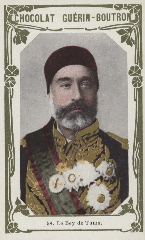 O Bey de Tunis (foto colorida) de French School