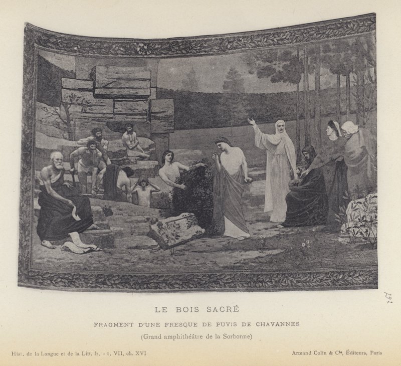 Le Bois Sacre (litho) de French School