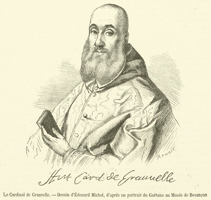 O Cardeal de Granvelle (gravura) de French School