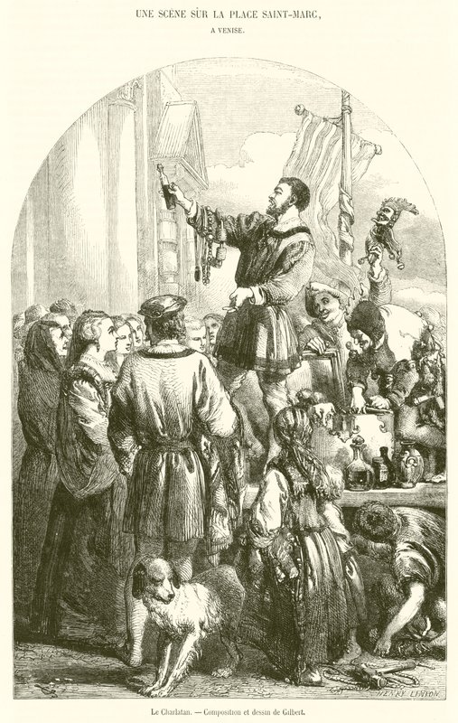 O Charlatão (gravura) de French School