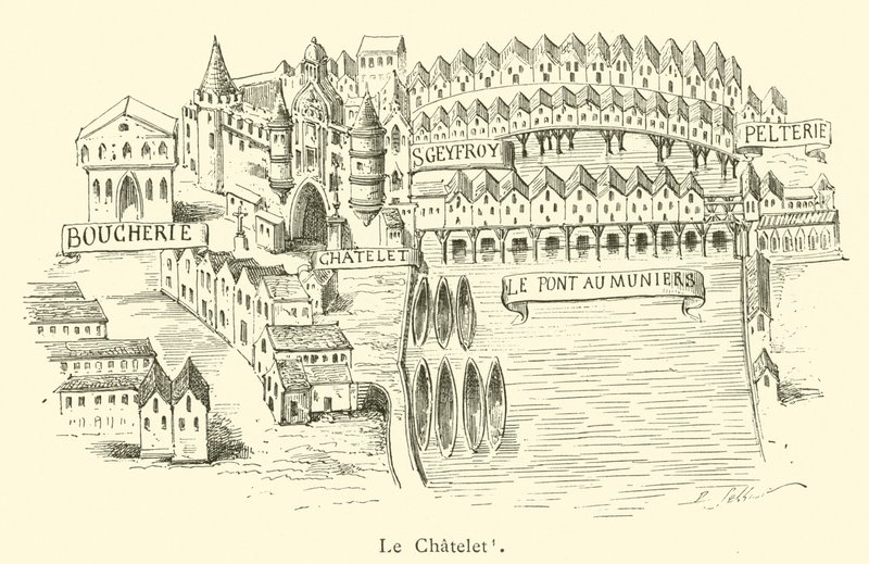 Le Chatelet (gravura) de French School