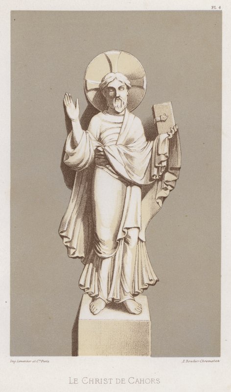 O Cristo de Cahors (cor litho) de French School