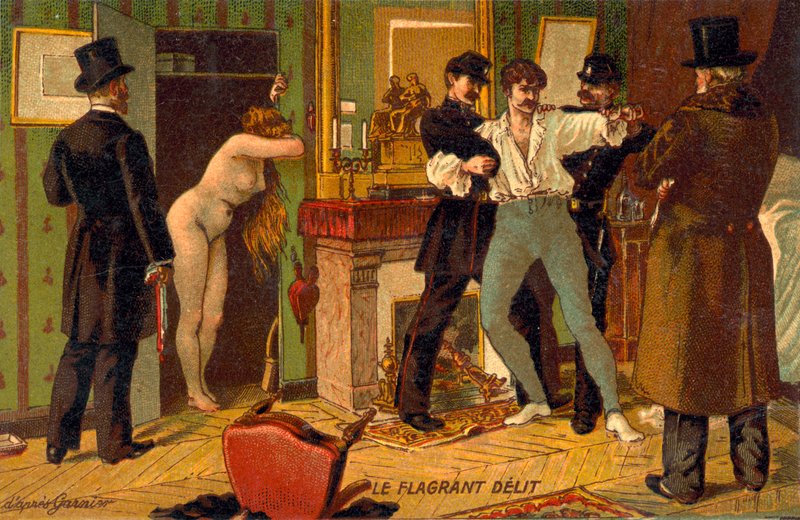 O delito flagrante de French School