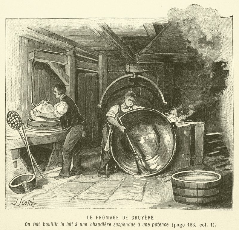 Le Fromage De Gruyere (gravura) de French School