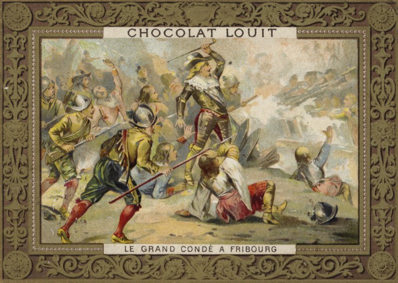 Le Grand Conde na Batalha de Friburgo, 1644 de French School