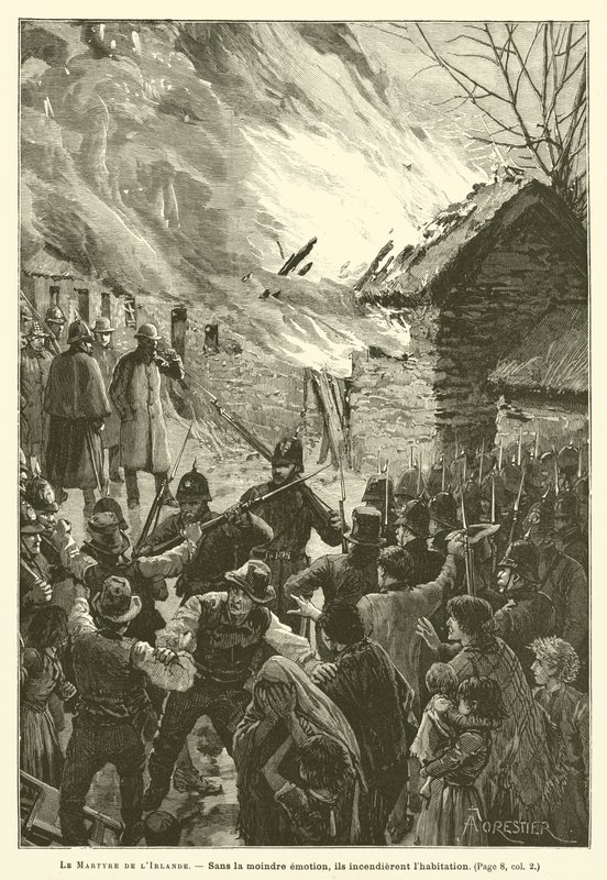 The Martyrdom Of Ireland (gravura) de French School