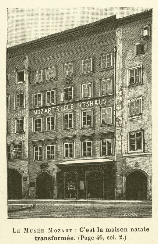 O Museu Mozart (gravura) de French School