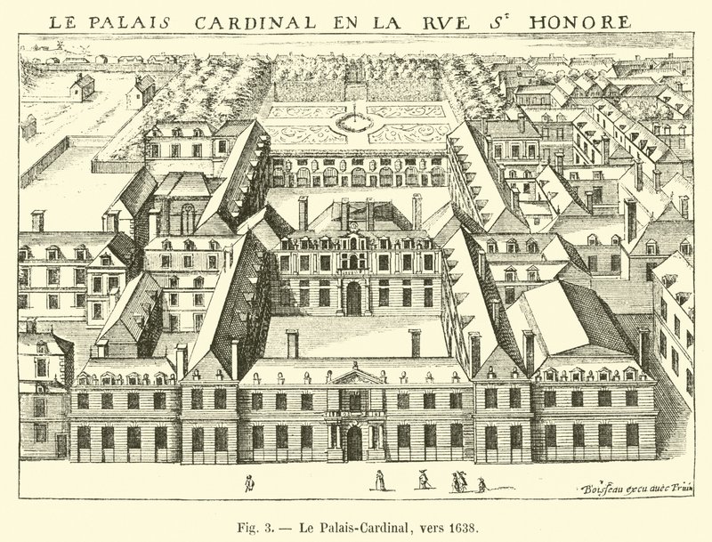 O Cardeal Palace, por volta de 1638 de French School