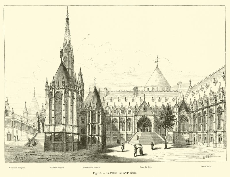O Palácio, no século 16 de French School