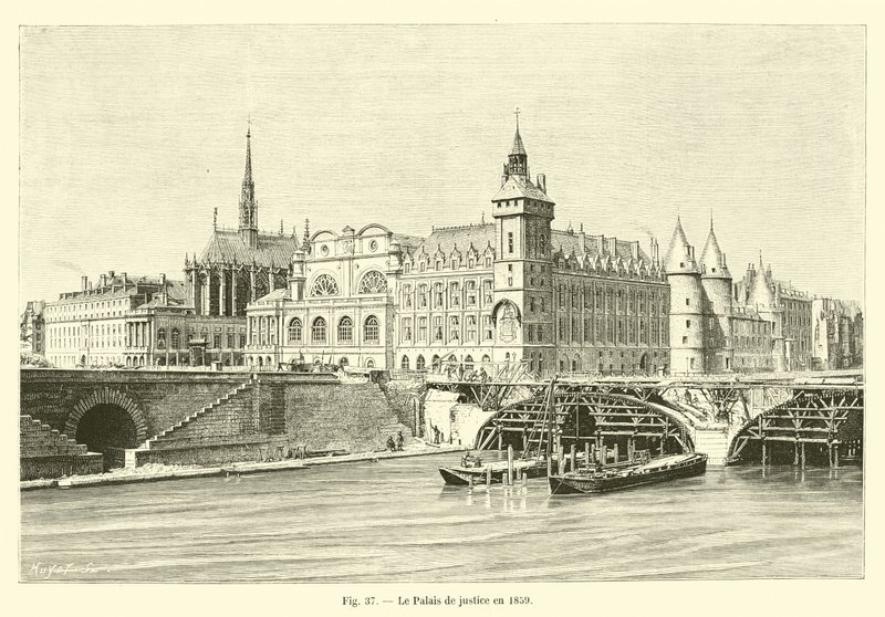 O tribunal em 1859 de French School