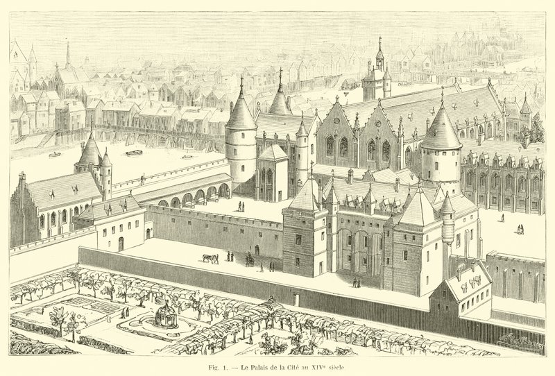 O Palácio da Cité no século XIV de French School