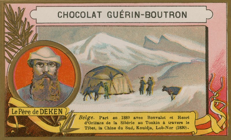 Le Pere Blanket, explorador belga do século XIX de French School