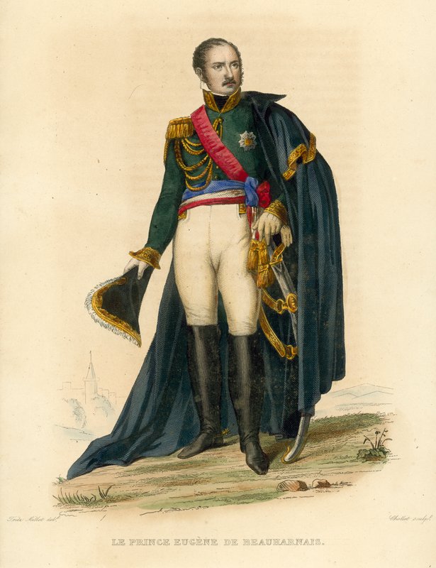 Le Prince Eugene de Beauharnais (gravura a cores) de French School