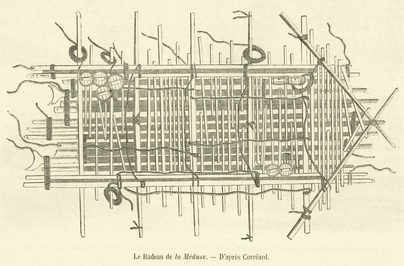 A Jangada da Medusa (gravura) de French School