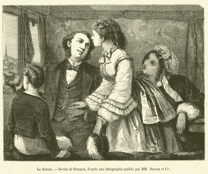 O Retorno (gravura) de French School