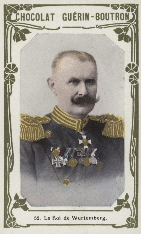 O rei de Württemberg (foto colorida) de French School