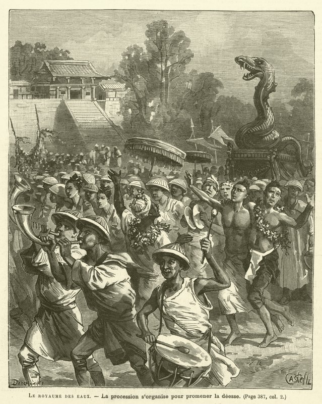 Le Royaume Des Eaux (gravura) de French School
