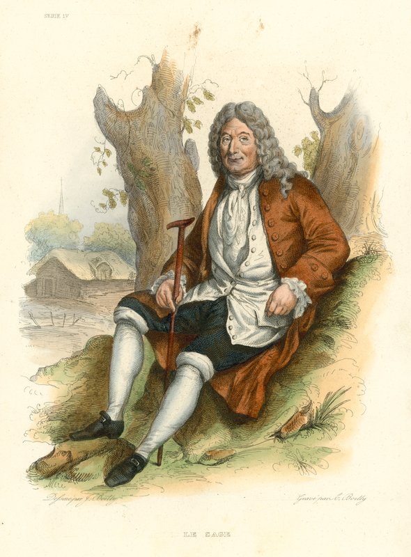 Le Sage (gravura colorida) de French School