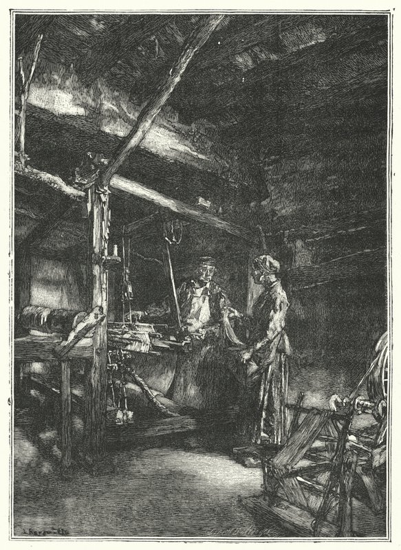 Le Tisserand (gravura) de French School