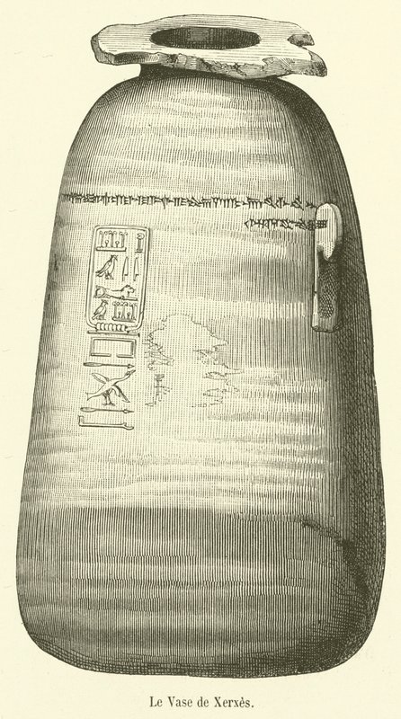 O Vaso de Xerxes (gravura) de French School