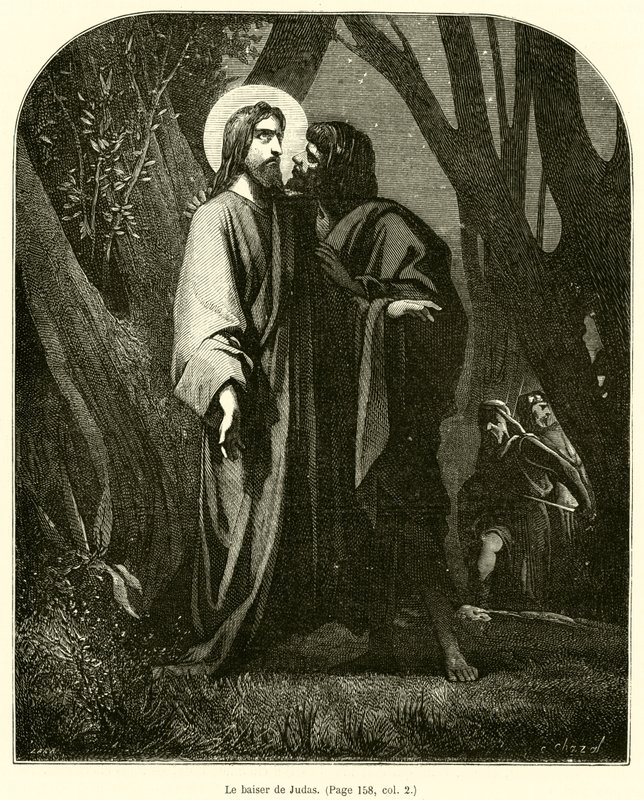 O beijo de Judas (gravura) de French School