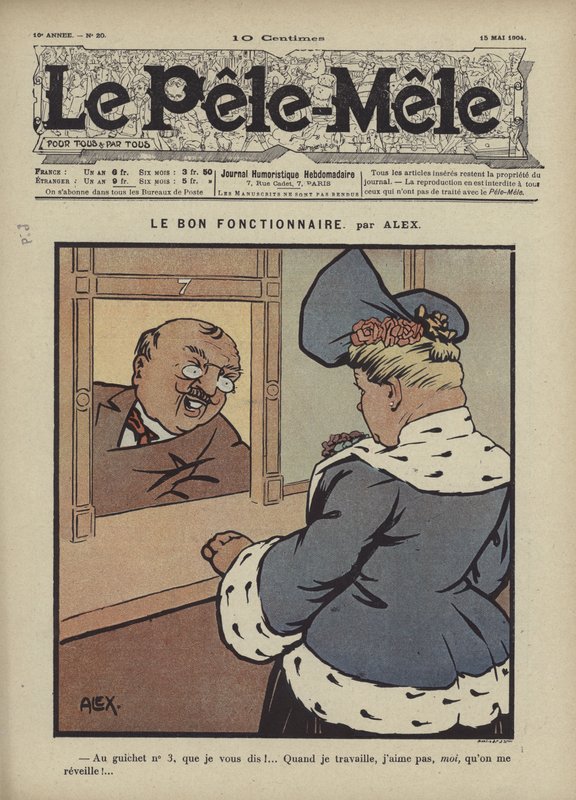 O bom funcionário público (cor litho) de French School