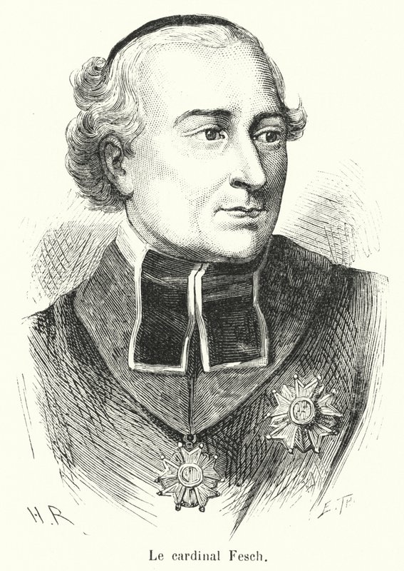 Le Cardinal Fesch (gravura) de French School