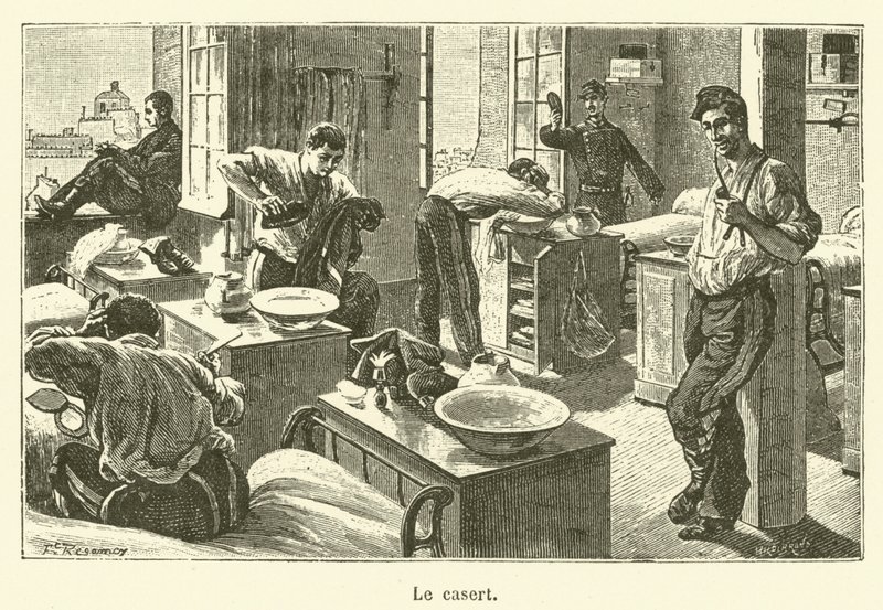 Le casert (gravura) de French School