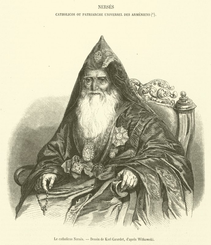 Le catholicos Nerses (gravura) de French School