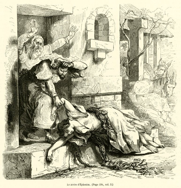 Levite de Efraim (gravura) de French School