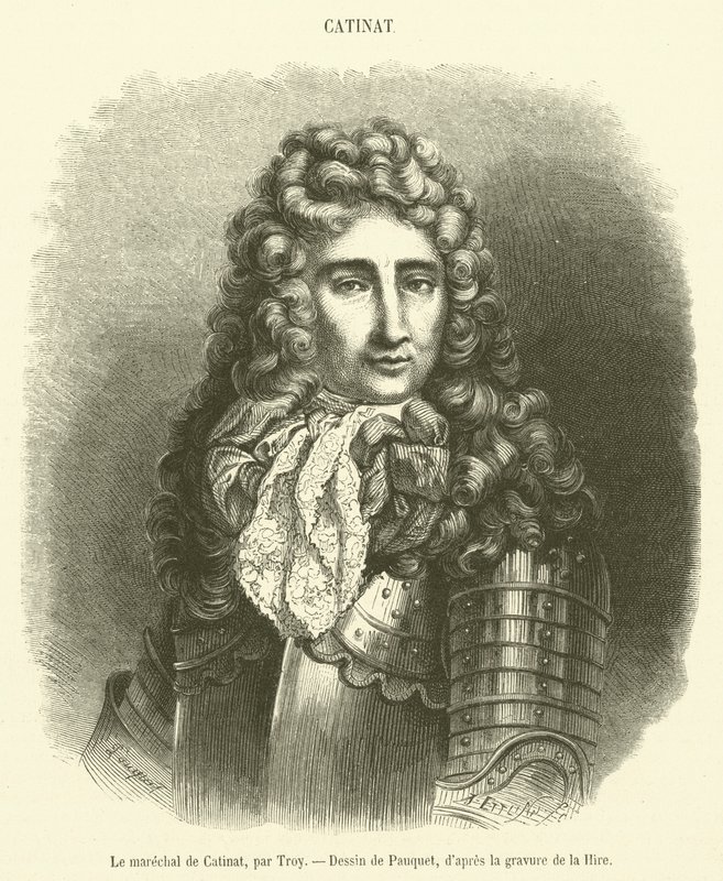 Marshal de Catinat (gravura) de French School
