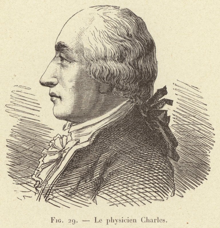 O físico Charles (gravura) de French School
