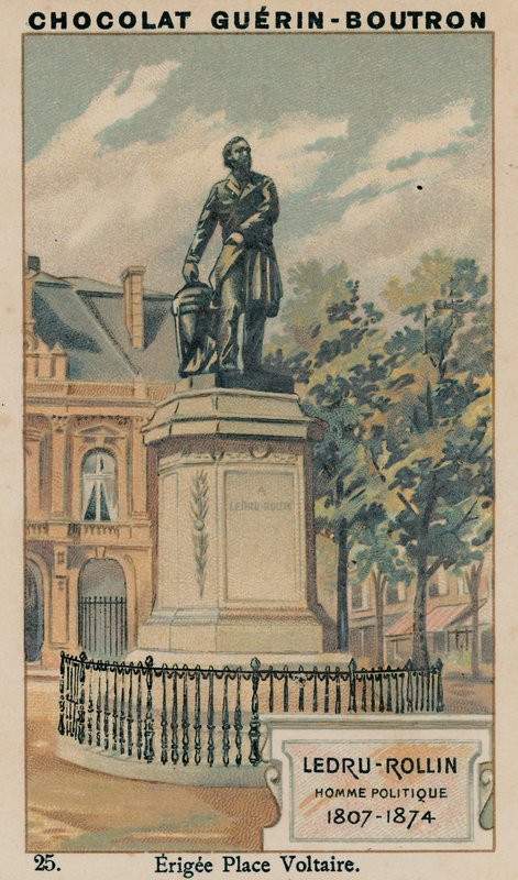Ledru-Rollin, político, 1807-1874, Erigee Place Voltaire de French School