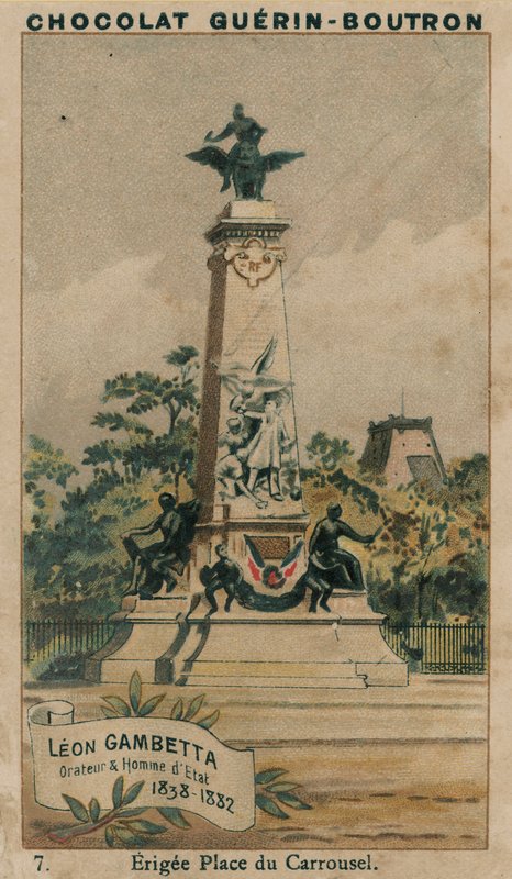 Leon Gambetta, Palestrante e estadista, 1838-1882, Erigee Place du Carrousel de French School