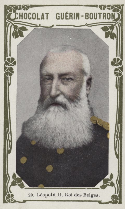 Leopold II, rei dos belgas (foto colorida) de French School