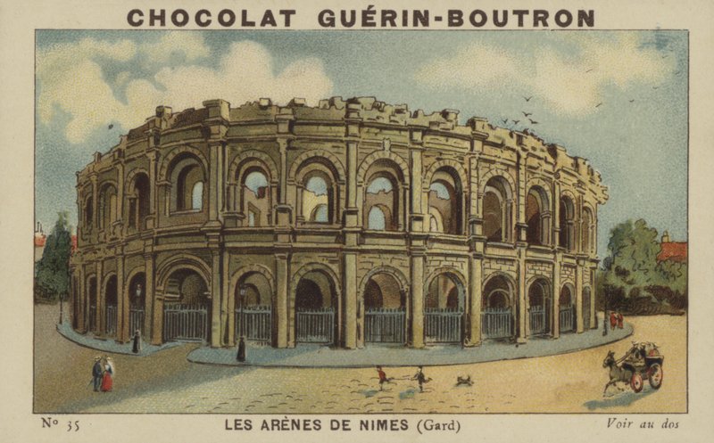 Os arenos de Nimes, Gard de French School