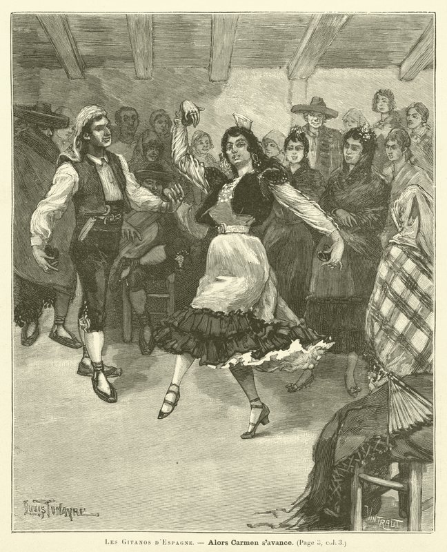Os Gitanos de Espanha (gravura) de French School