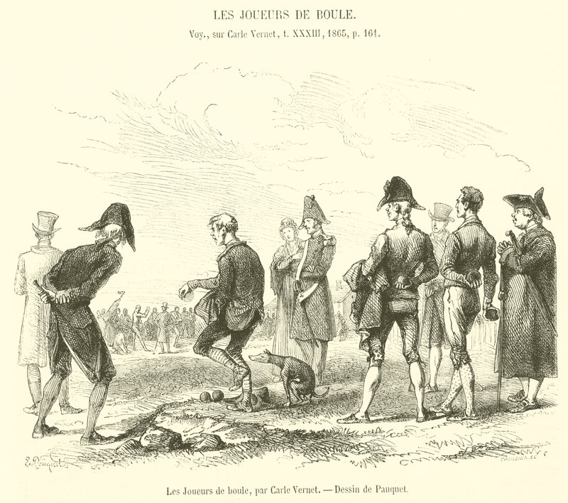 The Ball Players (gravura) de French School