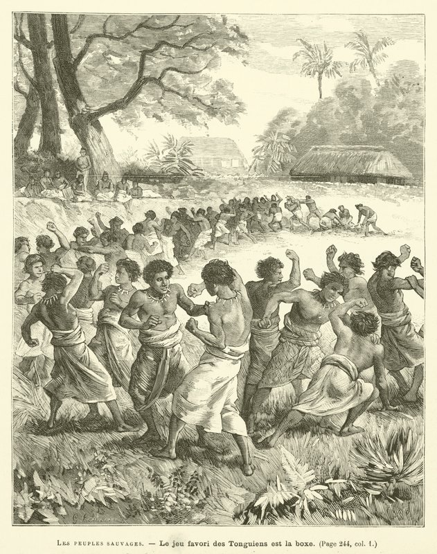 O Povo Selvagem (gravura) de French School