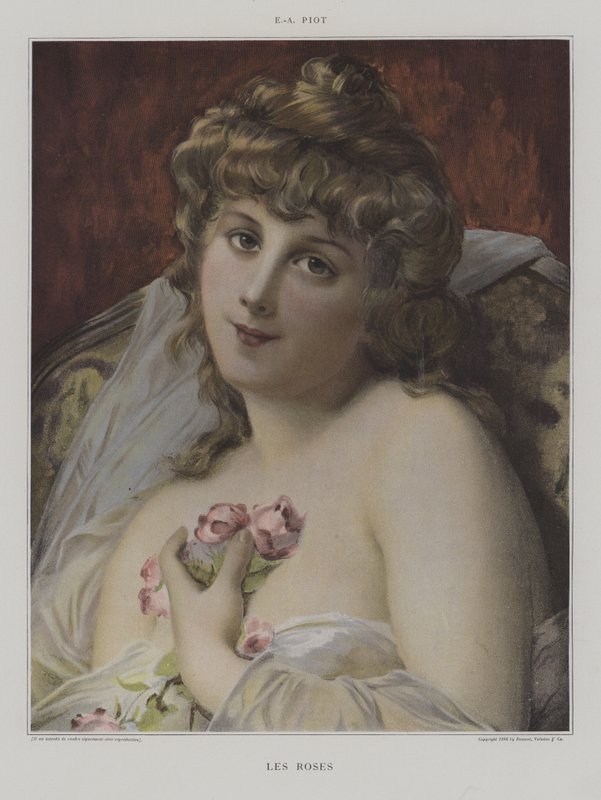 The Roses (Rosas) (cor litho) de French School