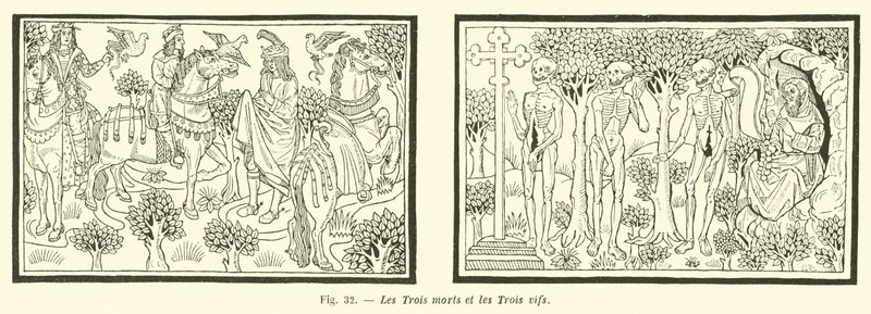 Os três mortos e os três vivos de French School