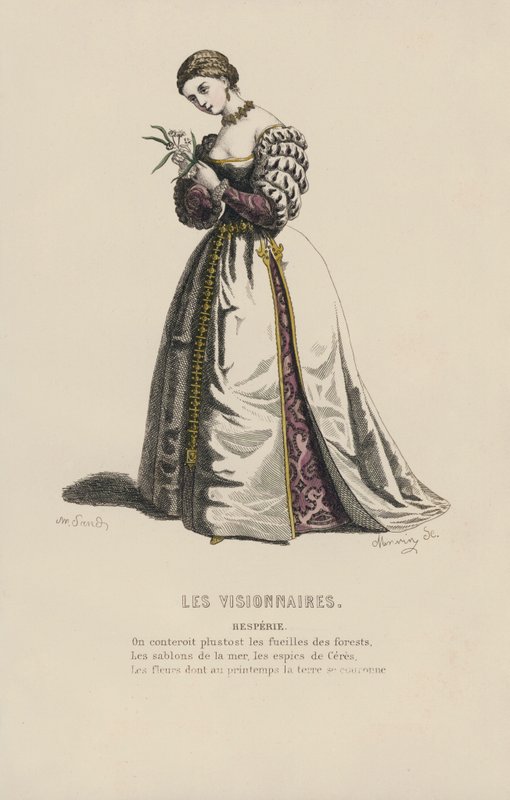 Os Visionários, Hesperie (gravura colorida) de French School