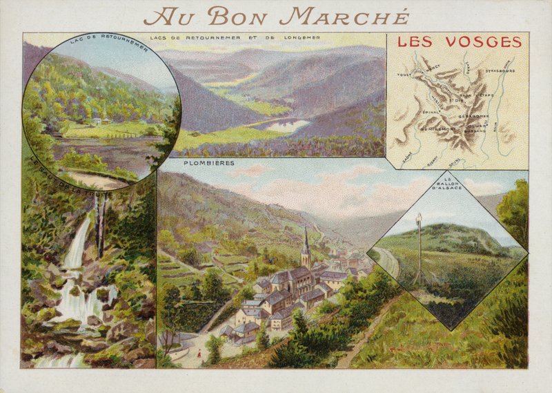 O Vosges, cartão de French School