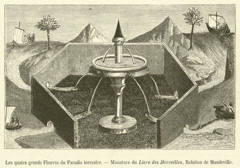 Os Quatro Grandes Rios do Paraíso Terrestre, Mimicry of the Book of Wonders, Mandeville