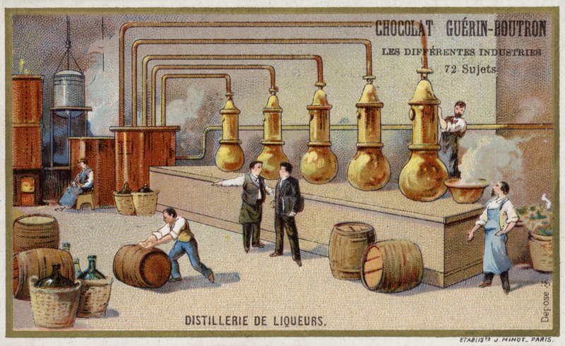 Destilaria de licores (chromolitho) de French School