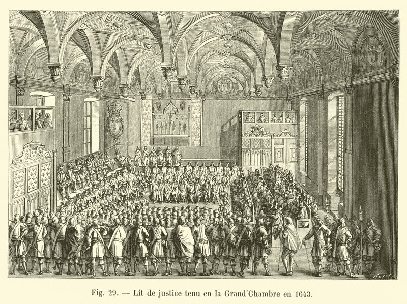 Tribunal de Justiça realizada no GrandChambre em 1643 de French School