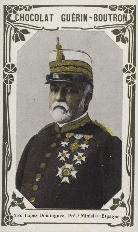 Lopez Dominguez, Presidente Ministros, Espanha (foto colorida) de French School