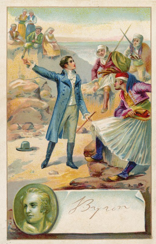 Lord Byron, poeta inglês de French School